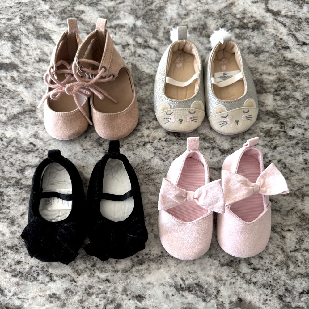 Baby Girl Shoe Bundle size 0-3 months